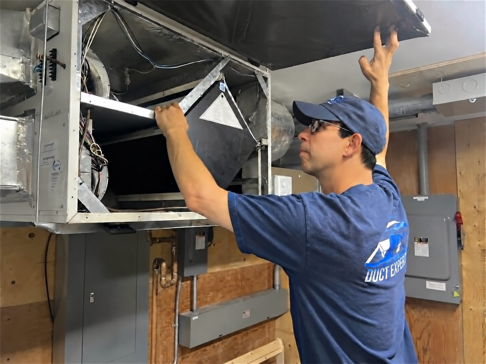 Residential air exchanger maintenance