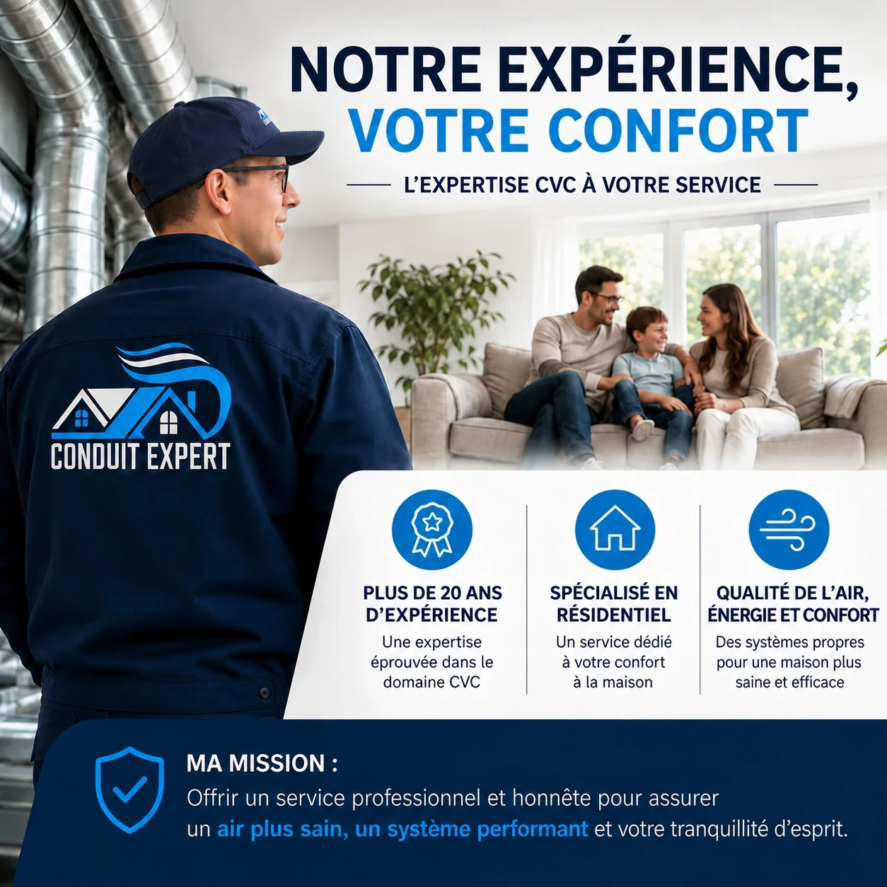 Expérience et mission de Conduit Expert