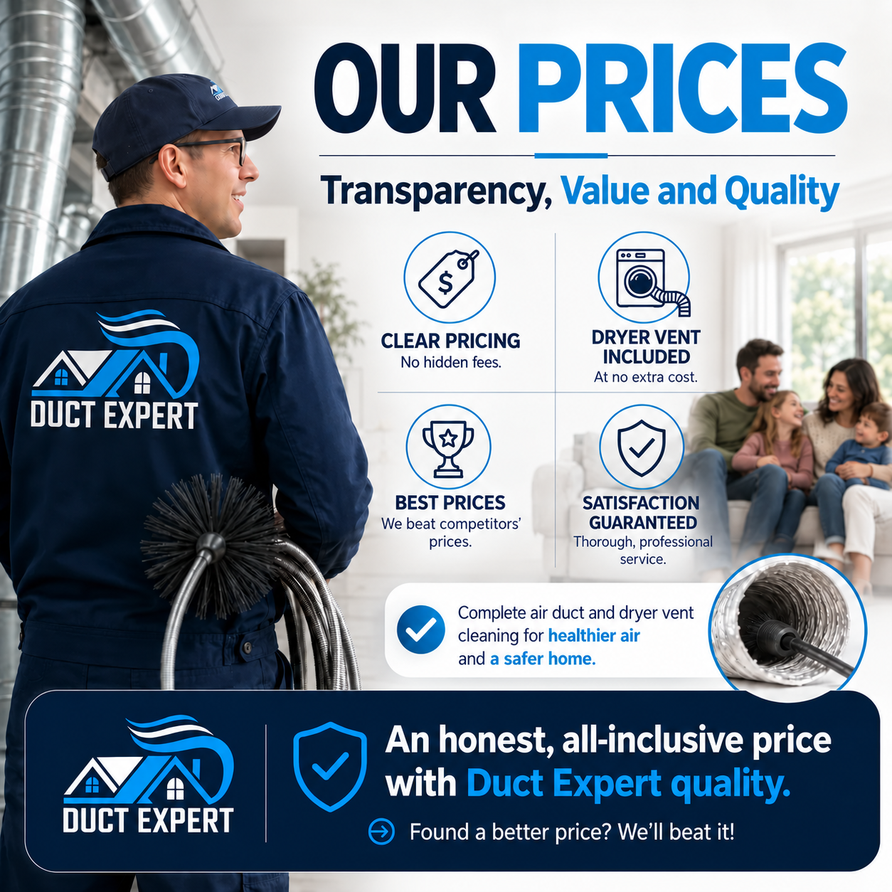 Duct Expert pricing and service overview